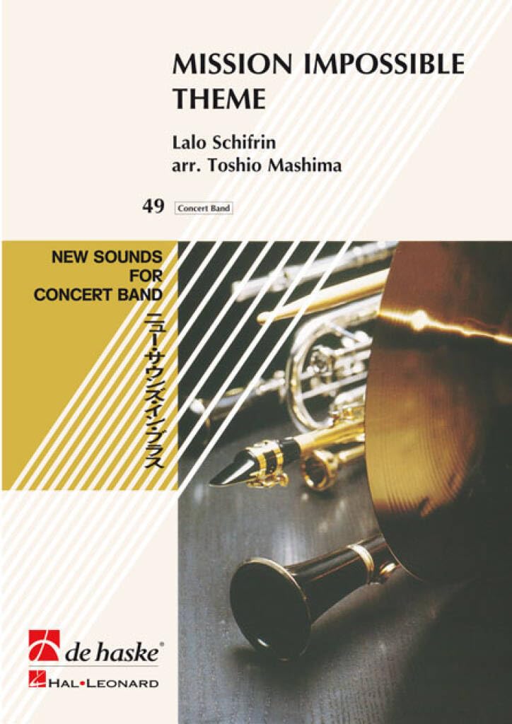 Mission impossible theme concert band/harmonie -partition+parties separees book
