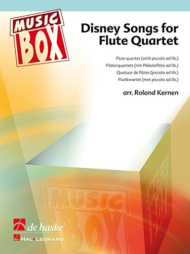 Disney songs for flute quartet musique d'ensemble -partition+parties separees book