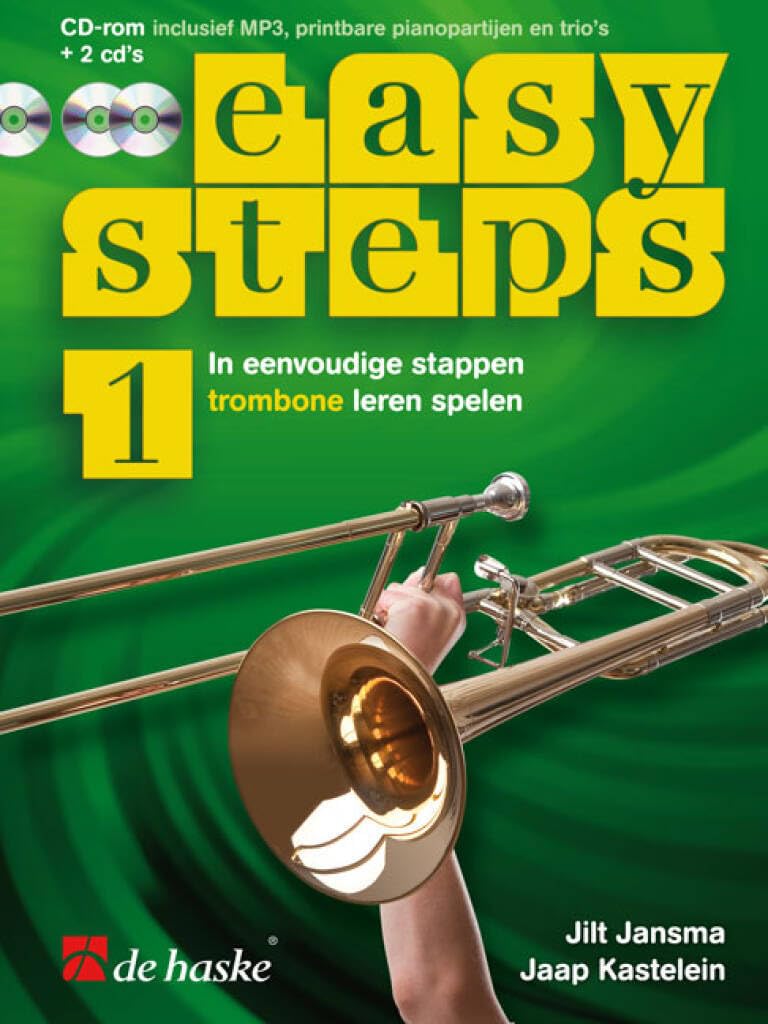 Easy steps 1 trombone - in eenvoudige stappen trombone leren spelen - recueil et medias book