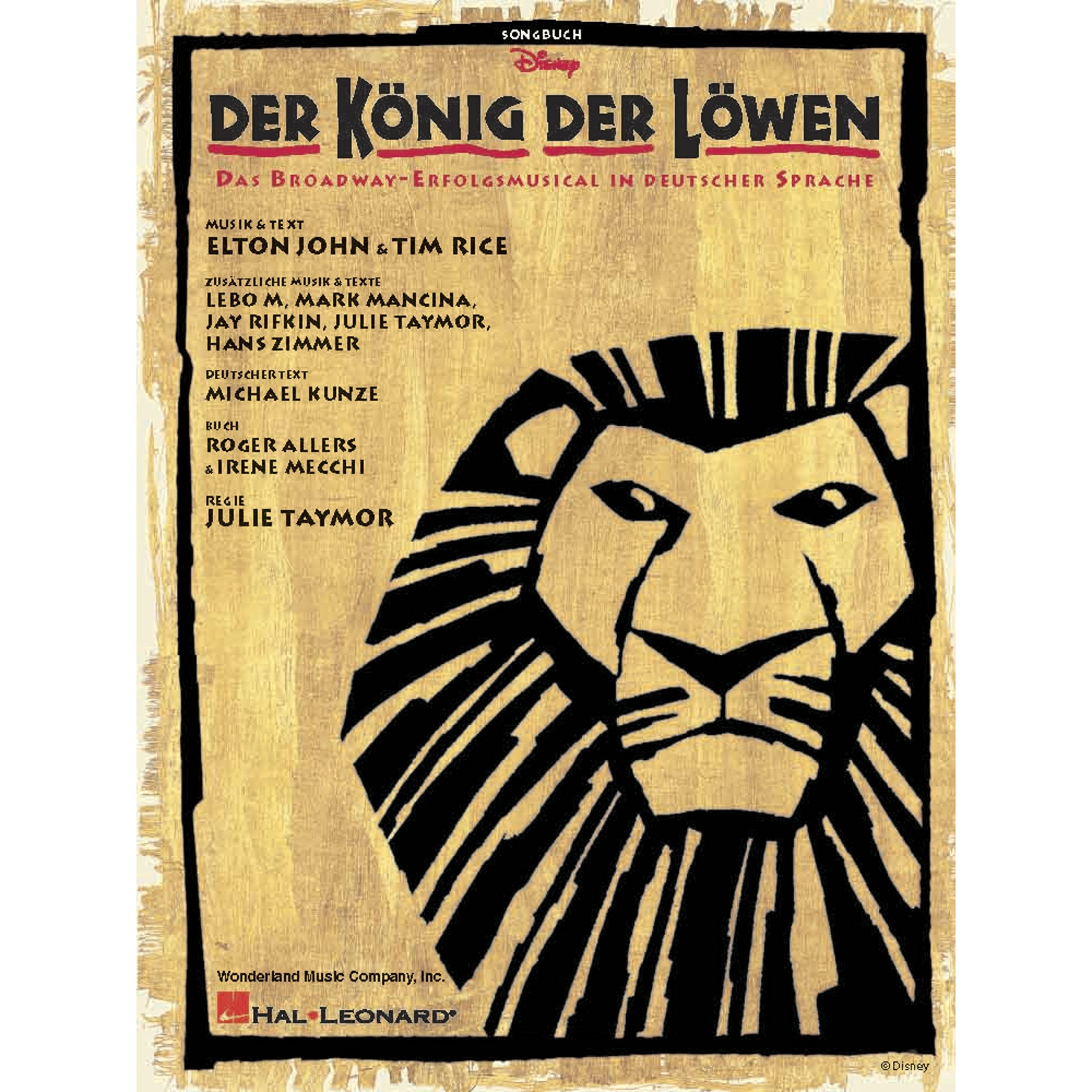 DER KONIG DER LOWEN PIANO, VOIX, GUITARE Arts & Music