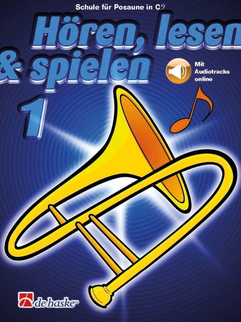 JAAP KASTELEIN : HOREN, LESEN & SPIELEN 1 POSAUNE IN C BC - RECUEIL + ENREGISTREMENT(S) EN LIGNE. Sheet Music