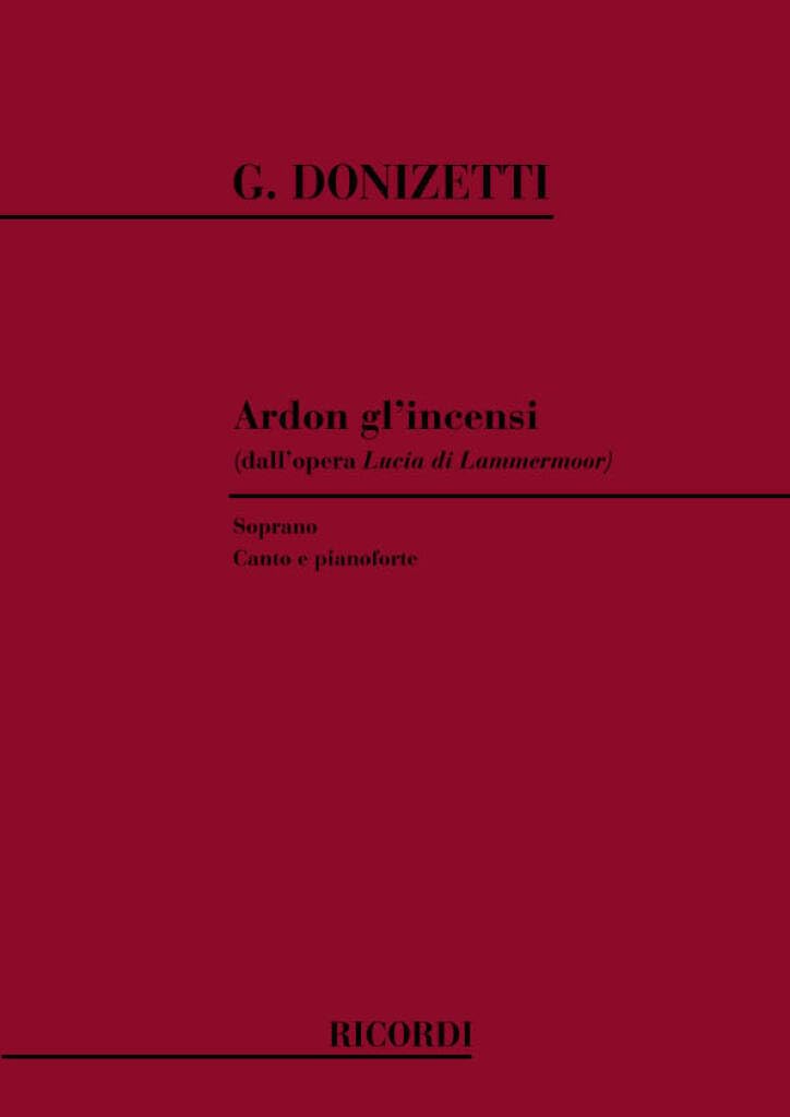 Lucia Di Lammermoor: Ardon Gl'Incensi book
