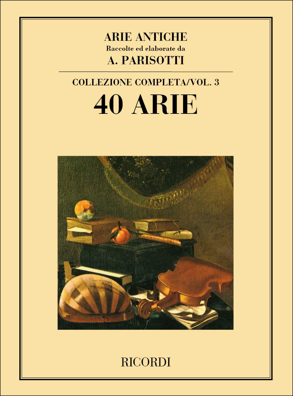 Arie antiche Volume 3 (40 airs) - Cht/Po book