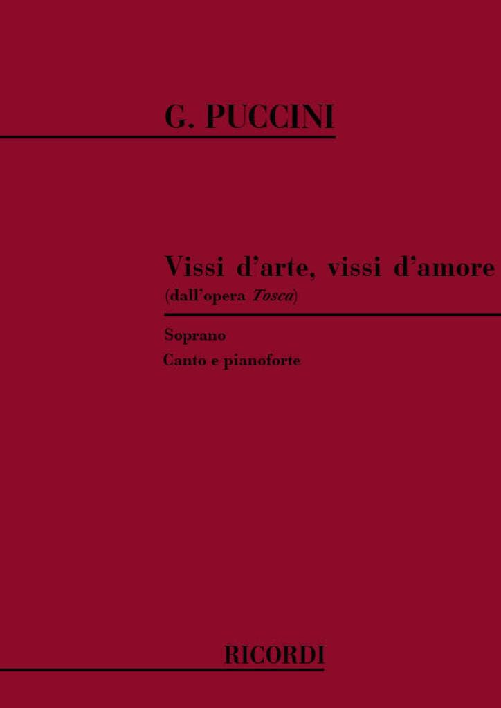 Tosca: Vissi D'Arte, Vissi D'Amore book