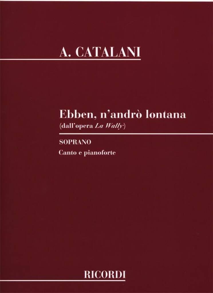 Ebben n'andro lontana (Ext.La Wally) - Sop/Po book