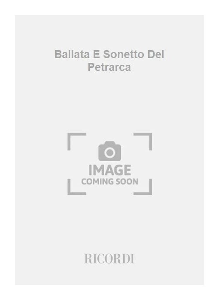 Ballata E Sonetto Del Petrarca book