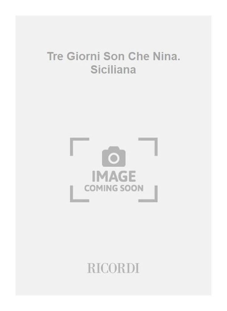 Tre Giorni Son Che Nina. Siciliana book