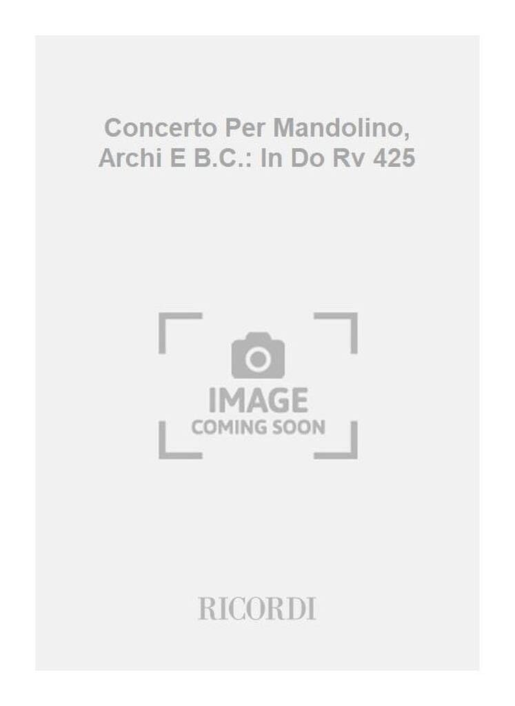 Concerti Per Mandolino, Archi E B.C.: In Do Rv 425 book
