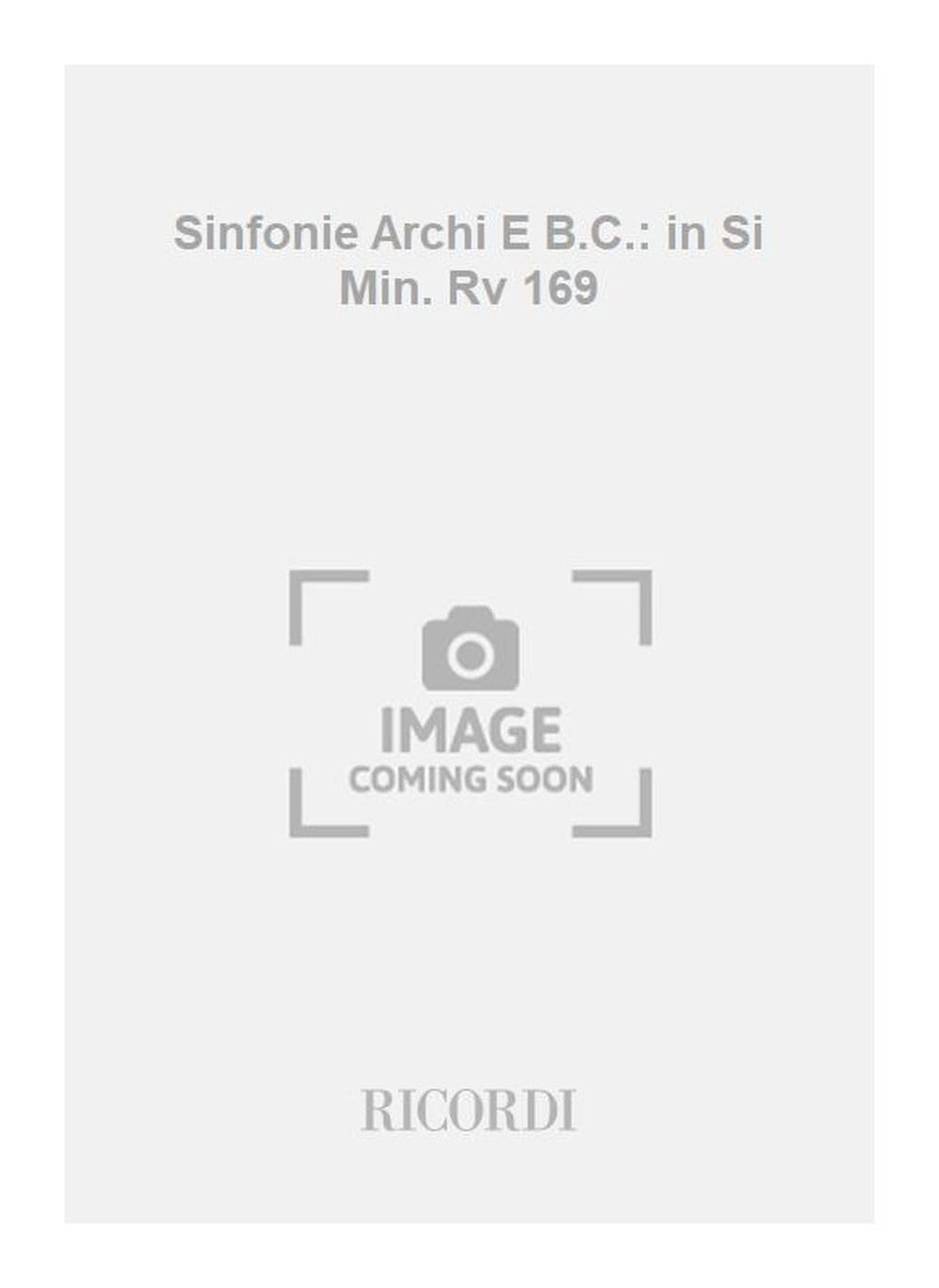 Sinfonie Per Archi E B.C.: In Si Min. 'Al Santo cd