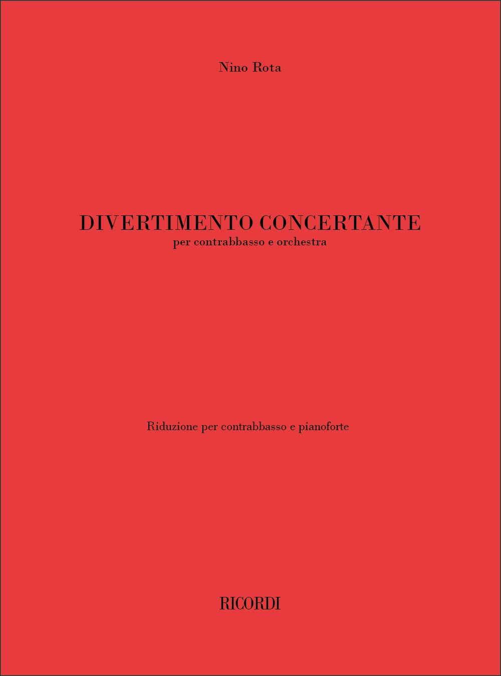 DIVERTIMENTO CONCERTANTE -PARTITION+PARTIES SEPAREES Arts & Music