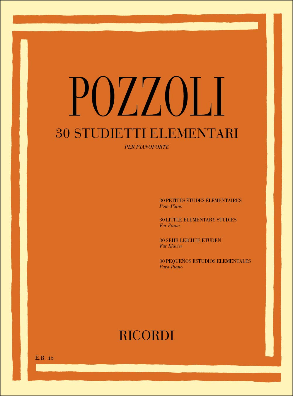 30 Studietti Elementari. Klavier Solo. Partitur (PIANO) book