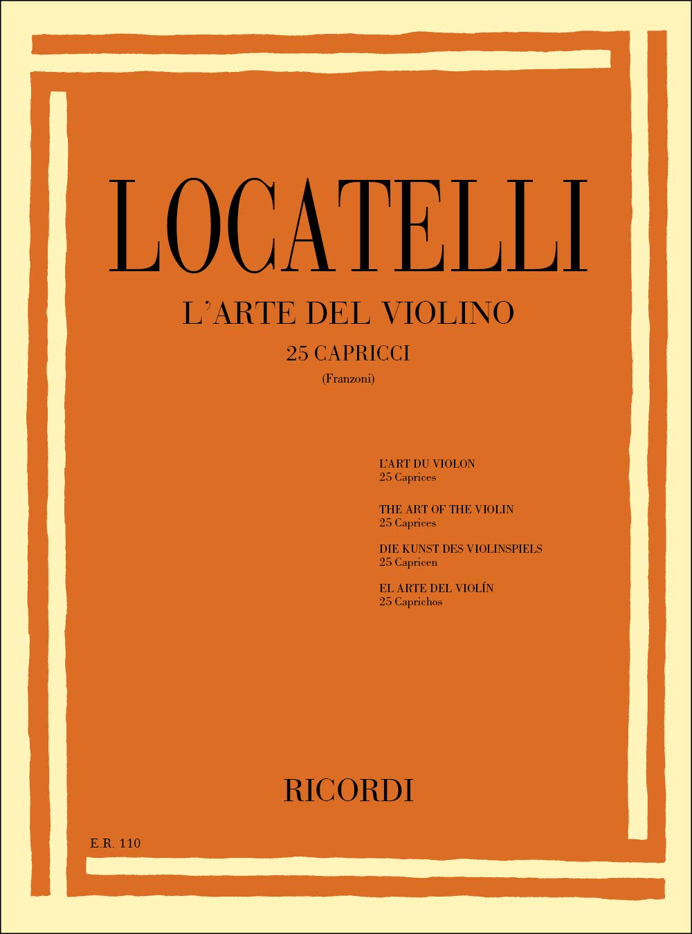 L'Arte Del Violino (VIOLON) Sheet Music