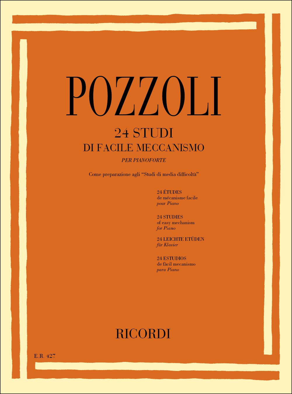 Etudes faciles du mécanisme (24) - Piano book