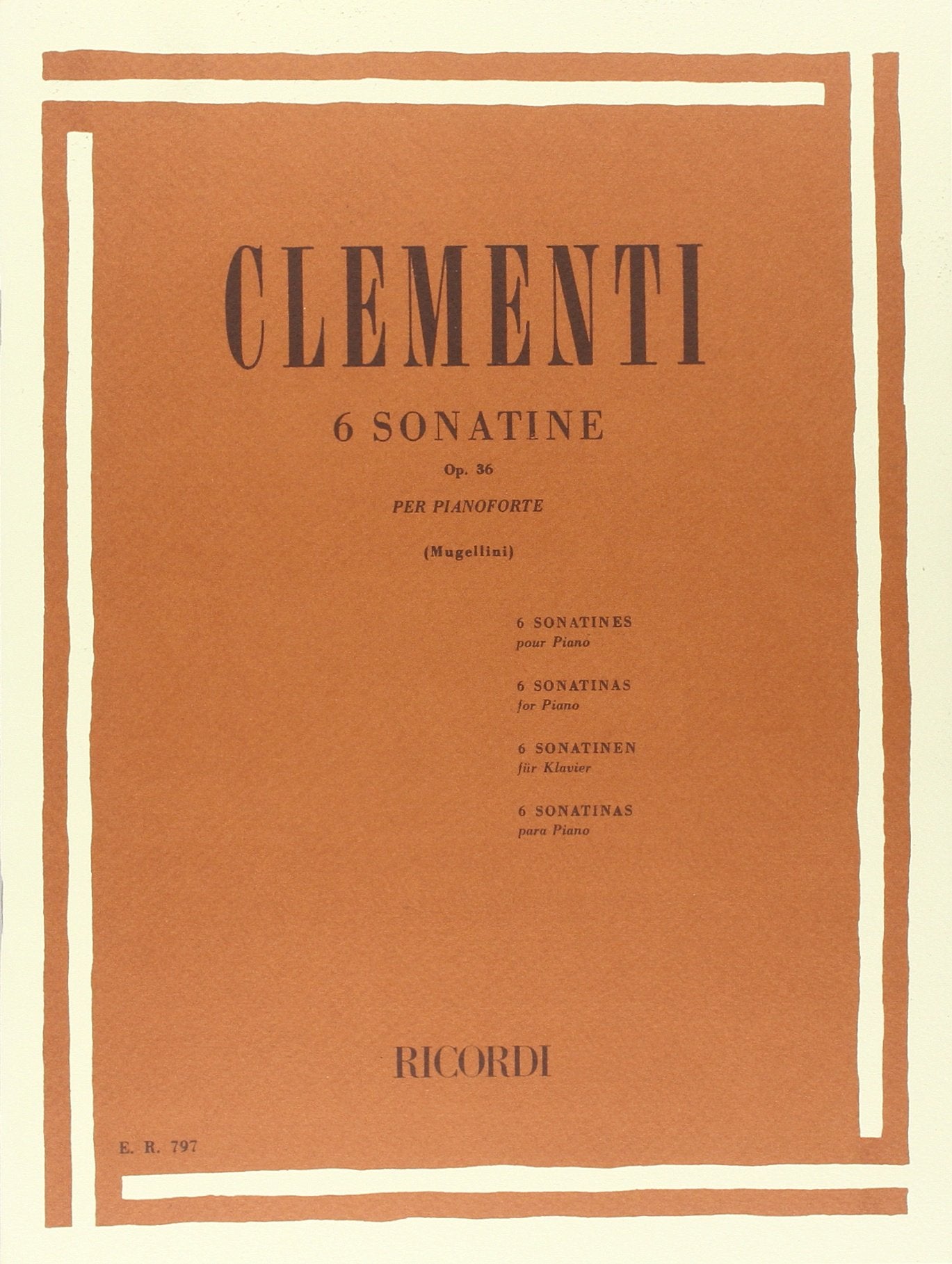 6 Sonatine Op. 36 (PIANO) Essays & Short Stories