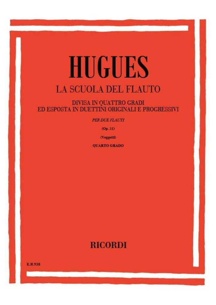 La scuola del flauto op. 51 - iv grado flute traversiere book