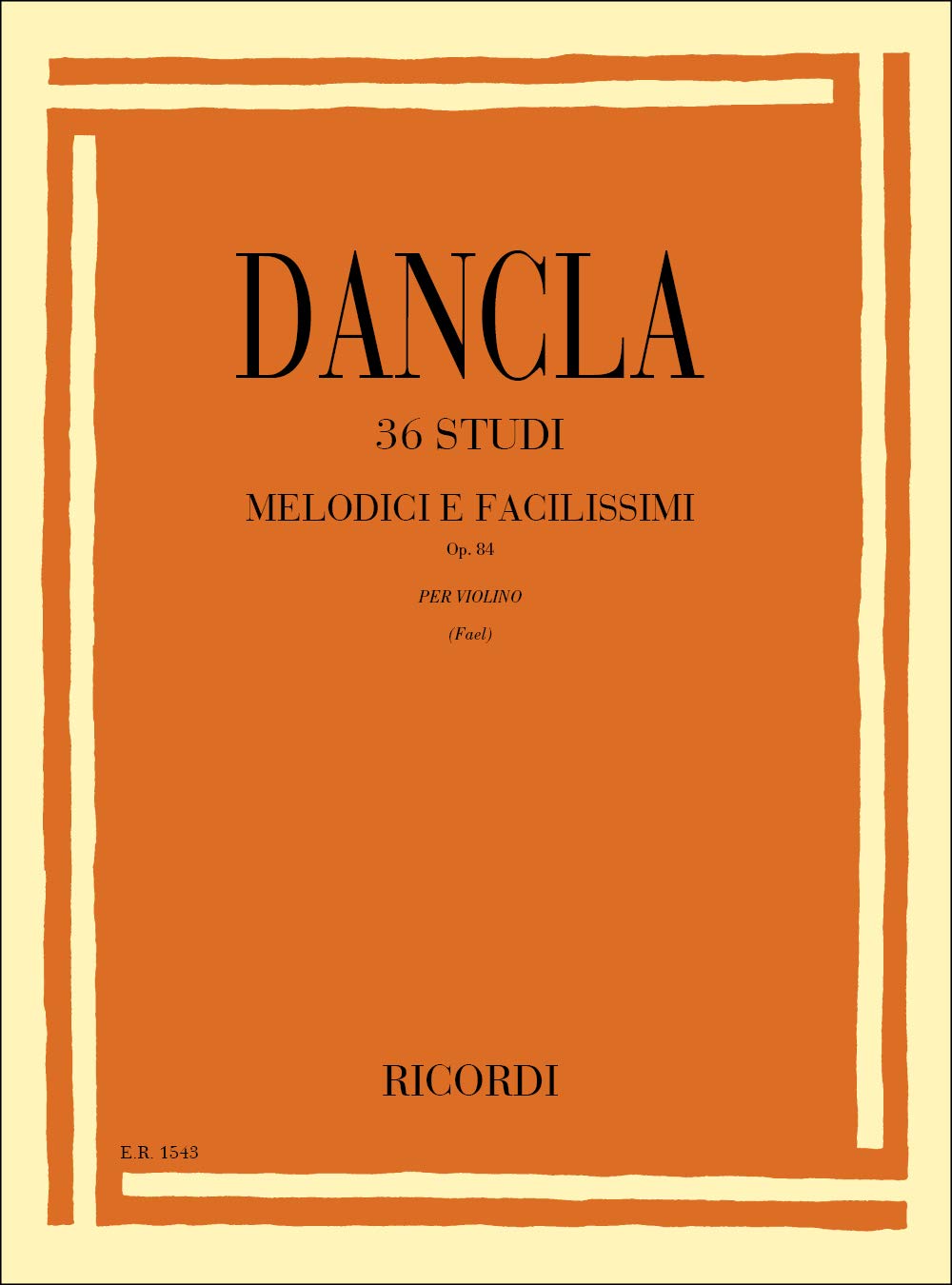 Etudes mélodiques et faciles (36) Op.84 - Violon book