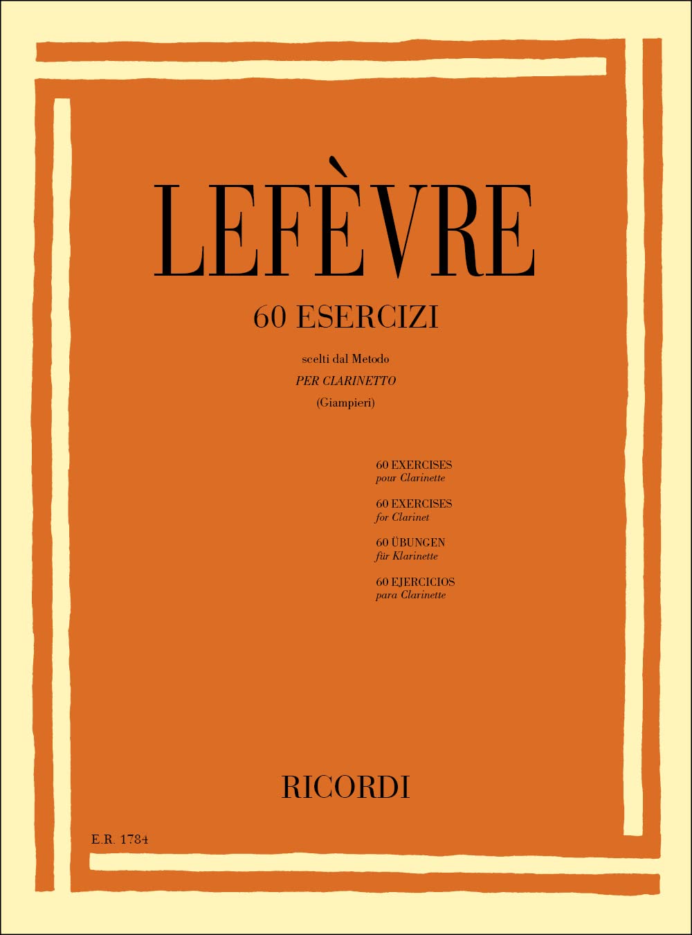 60 Esercizi (Scelti Dal Metodo) (CLARINETTE) Sheet Music