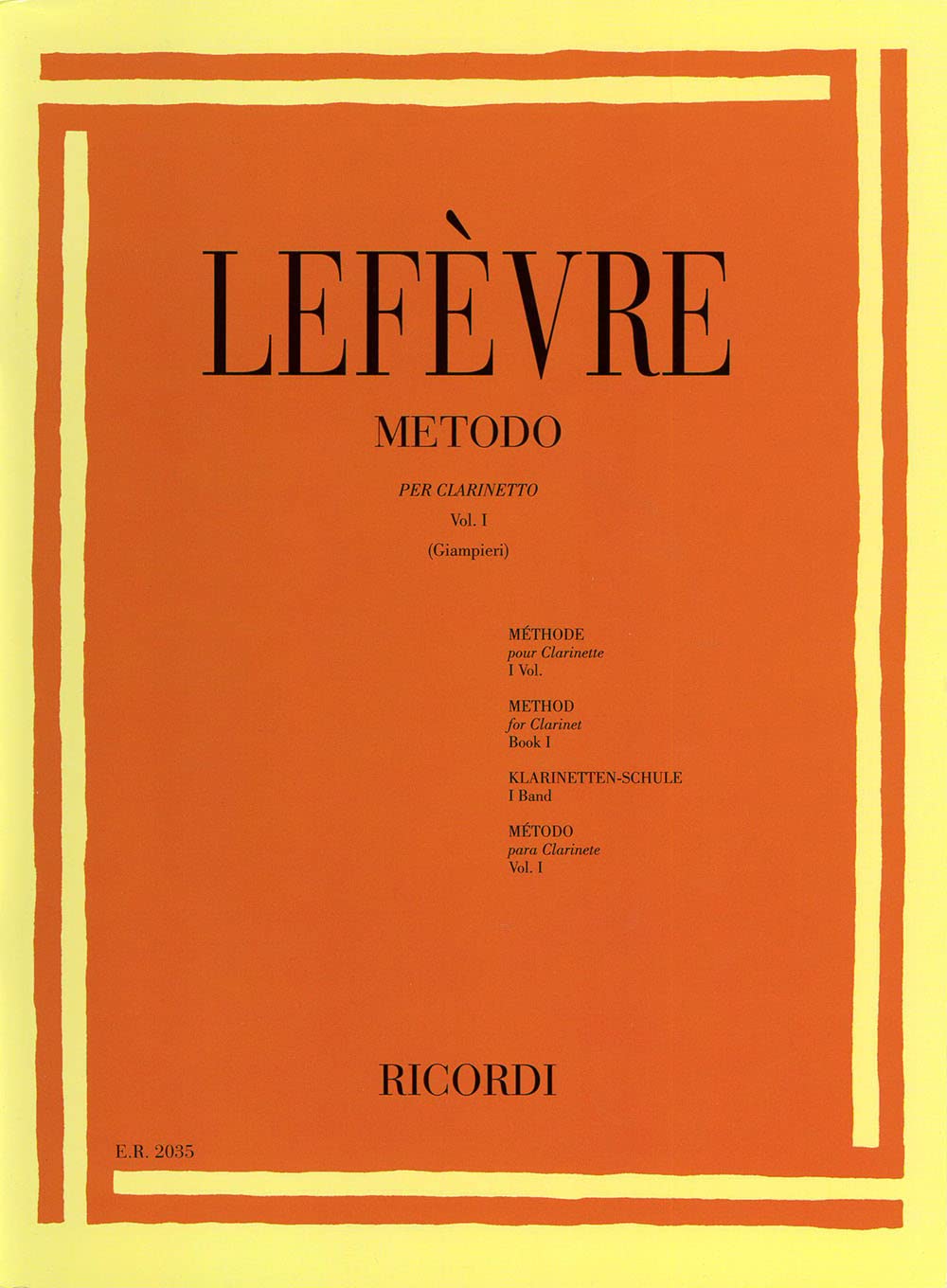 Metodo Per Clarinetto - Vol. I book