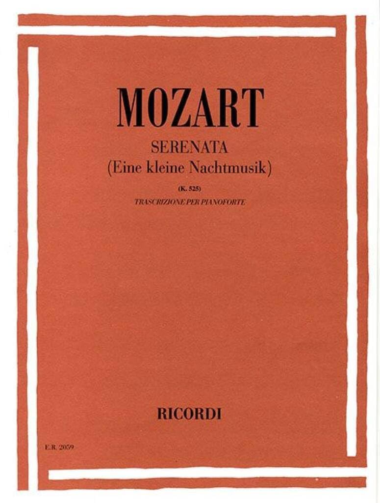 Serenate Per Archi: Kv 525 In Sol (PIANO) Sheet Music