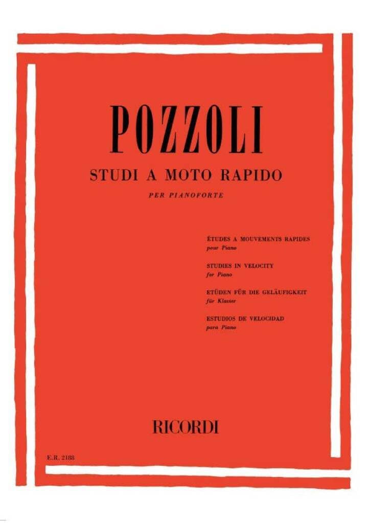 Etude mouvement rapide (Studi a moto rapido) - Piano book