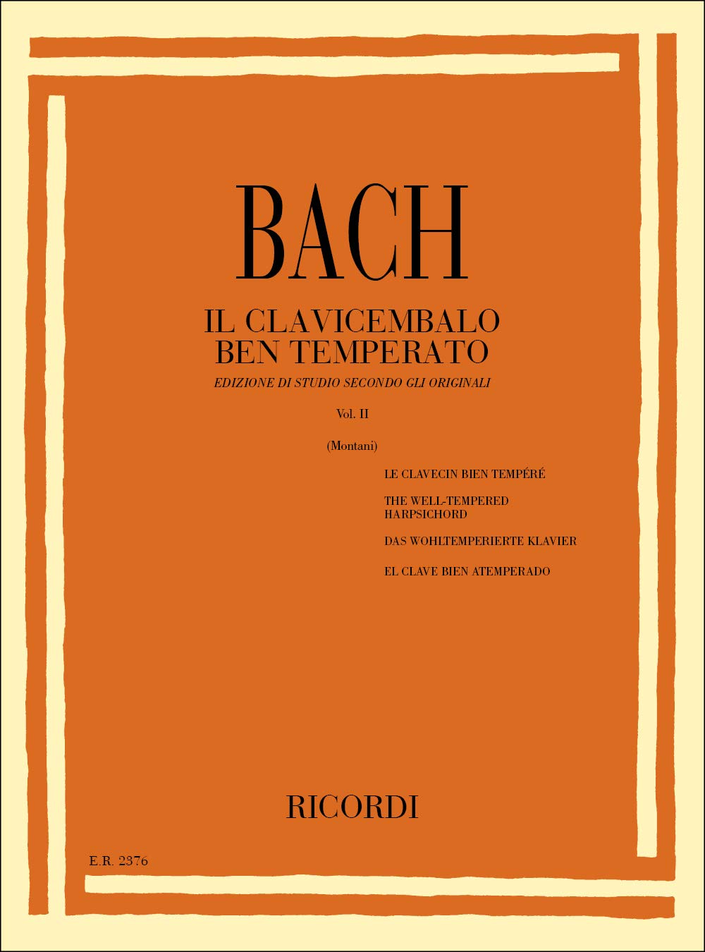 Il Clavicembalo Ben Temperato Volume II book