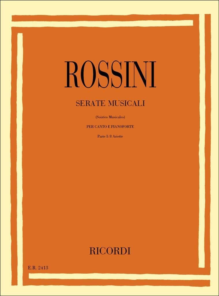 Serate musicali Volume 1 : Ariettes (8) - Cht/Po Sheet Music