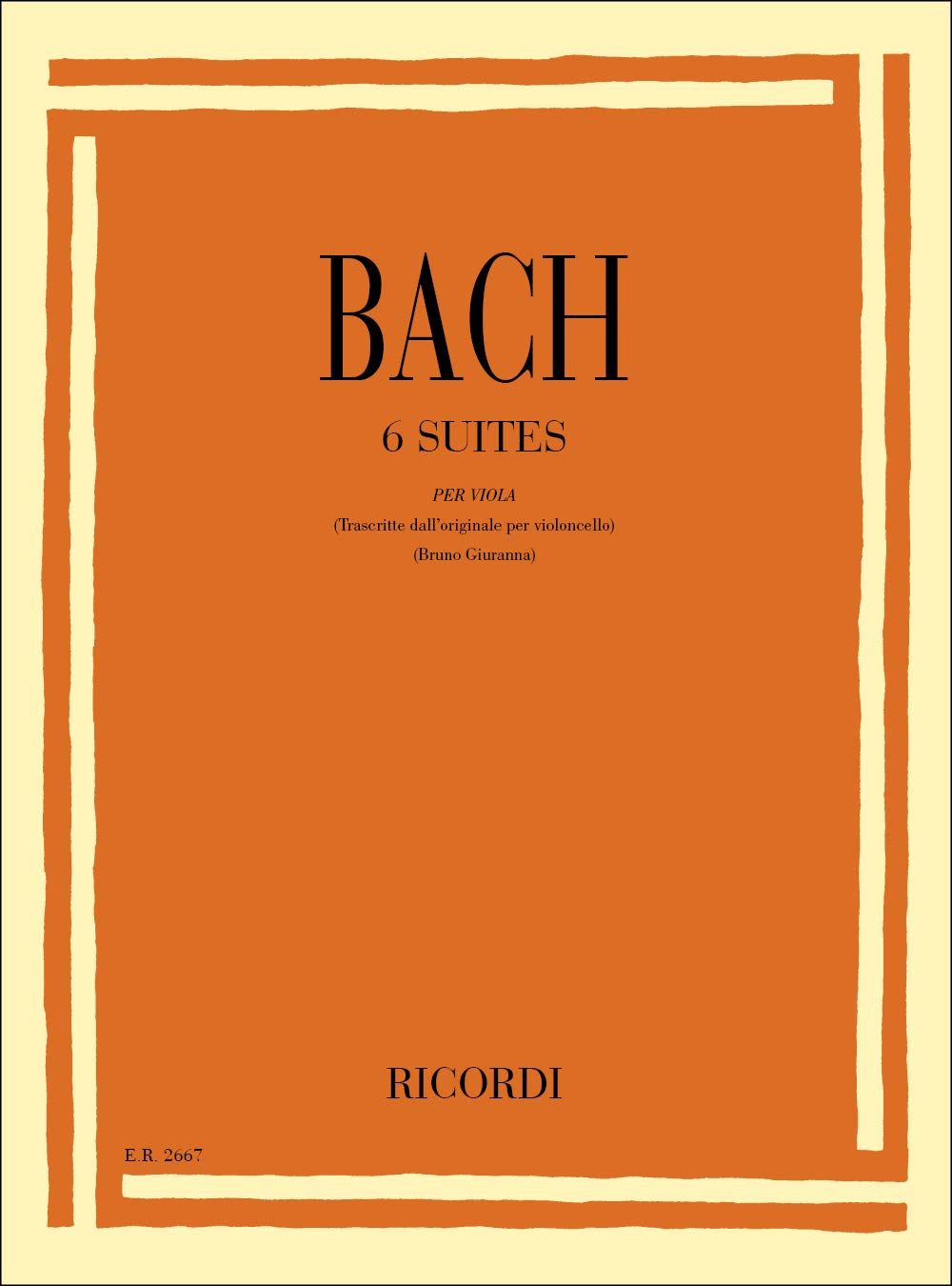 Suites Violoncelle BWV1007-1012 (6) - Va solo Sheet Music
