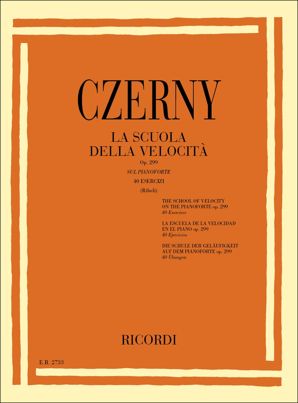La Scuola Della Velocita' Sul Pianoforte Sheet Music