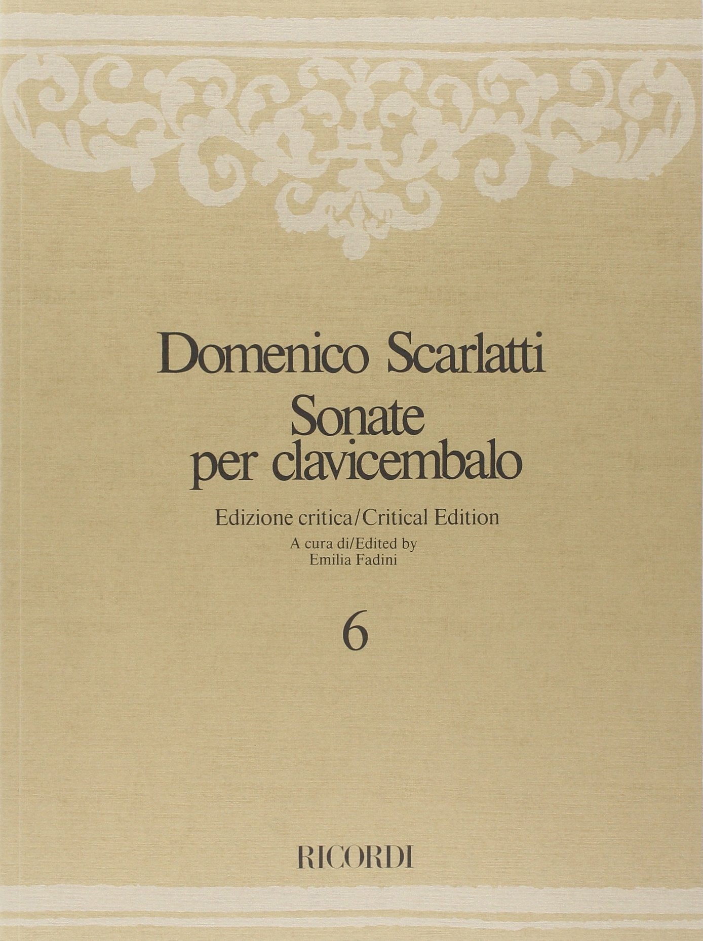 Sonate Per Clavicembalo - Volume VI (CLAVECIN) book