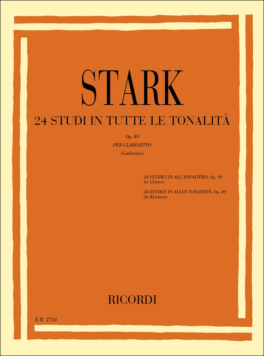 24 Studi In Tutte Le Tonalita' Op. 49 book
