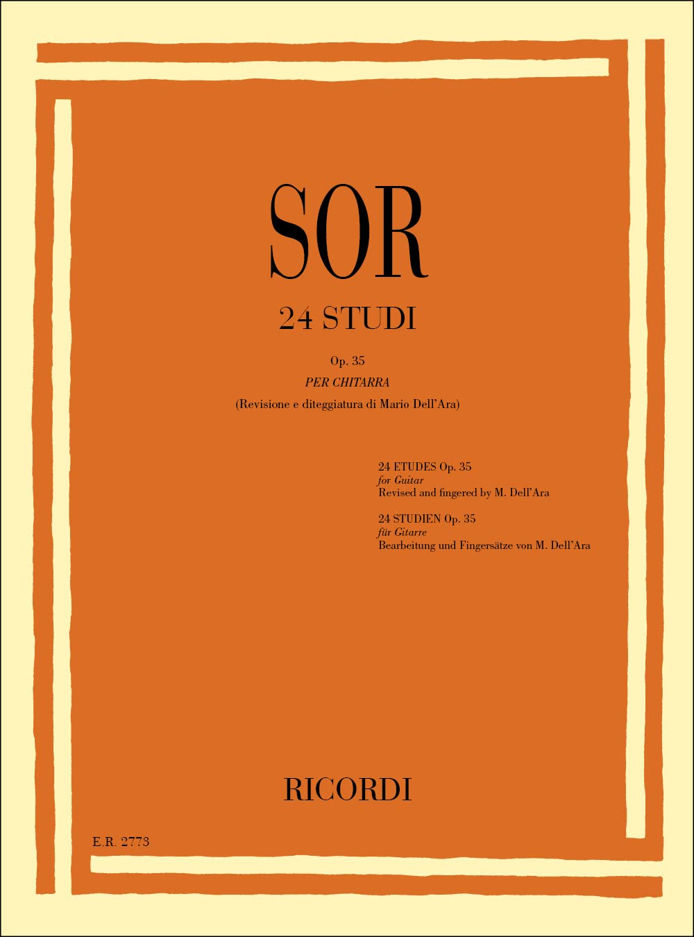 24 Studi Op. 35 (GUITARE) book