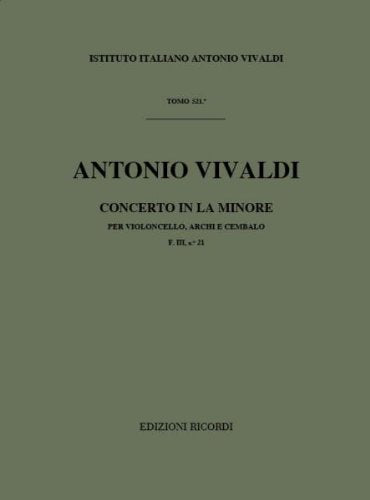 Concerto In La Min. RV 420 (CONDUCTEUR) Arts & Music