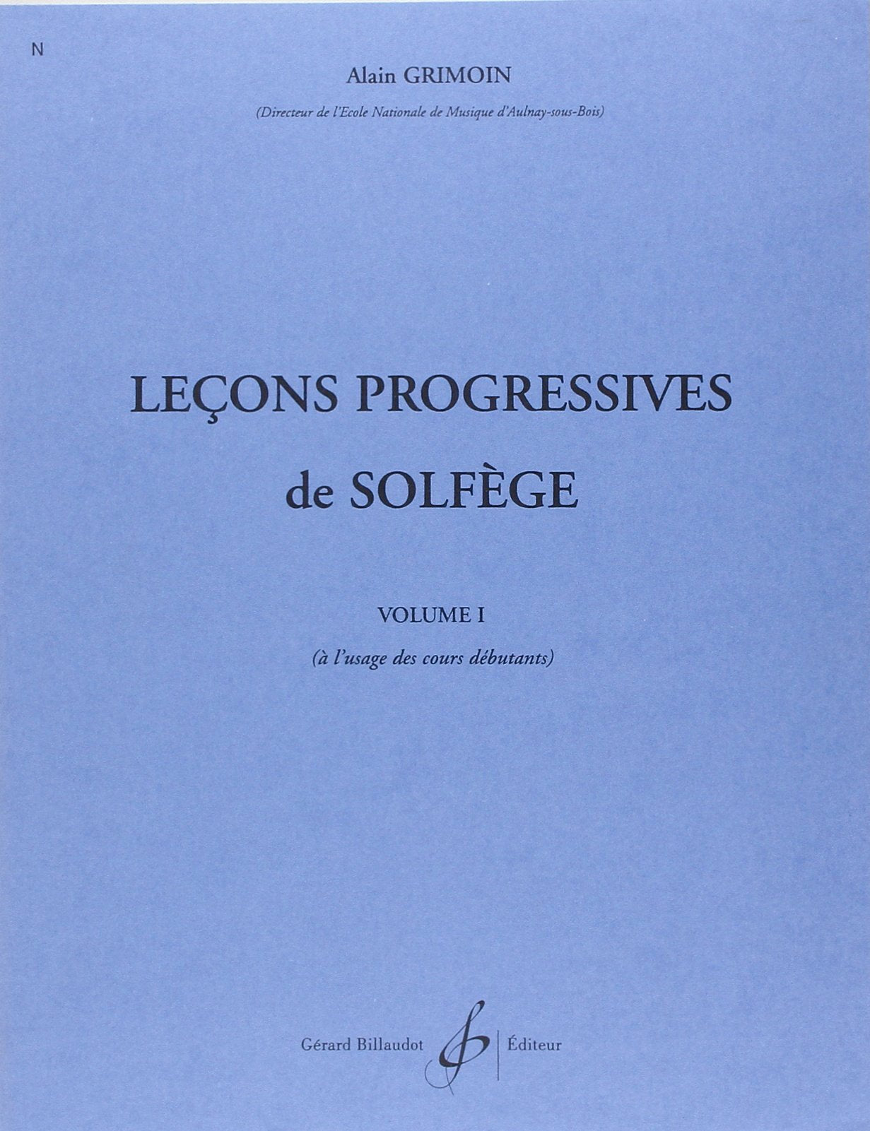 30 Lecons Progressives de Solfege Volume 1 Sheet Music