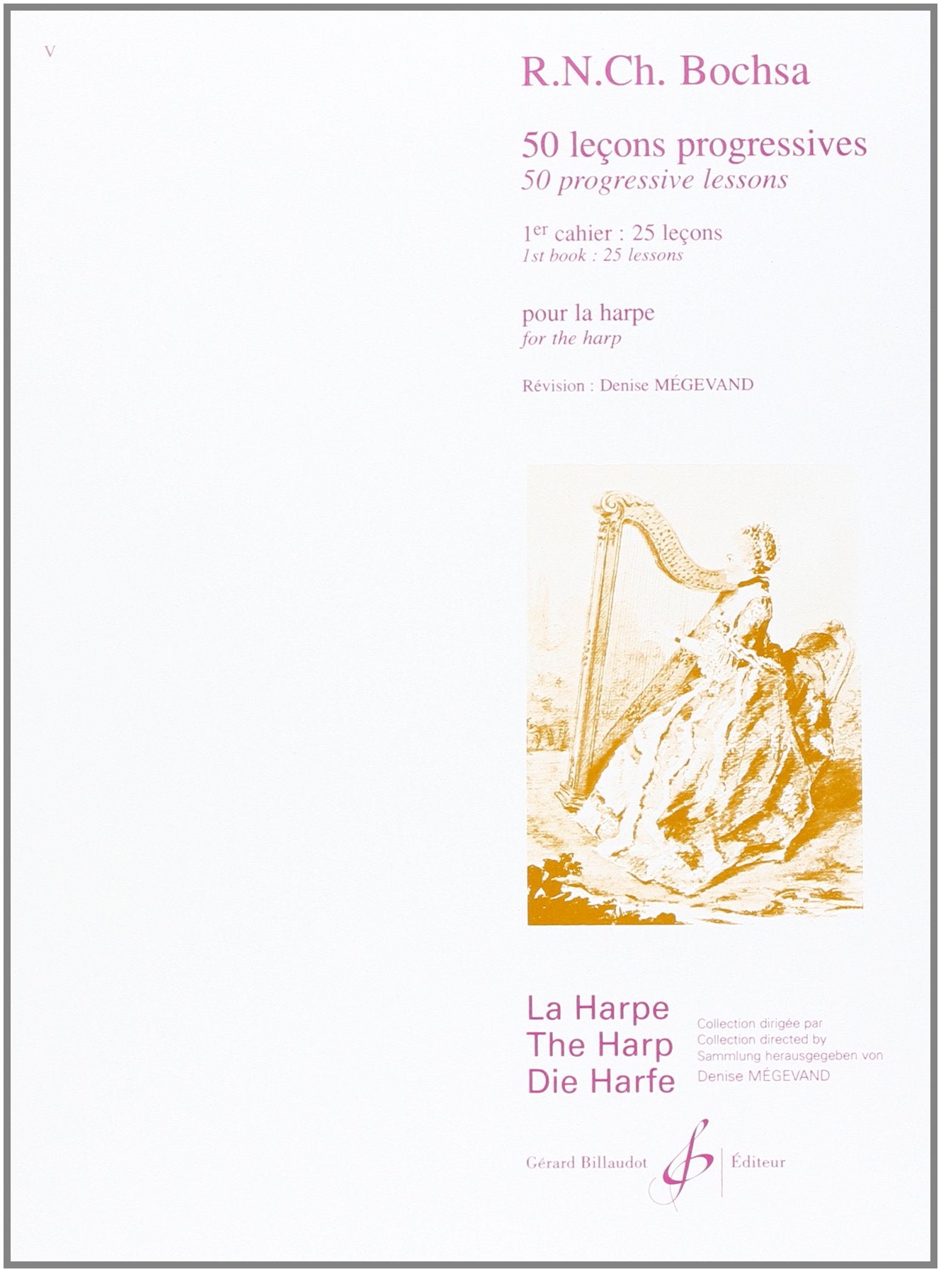 50 Lecons Progressives pour la Harpe - 1er cahier (25 leçons) Sheet Music