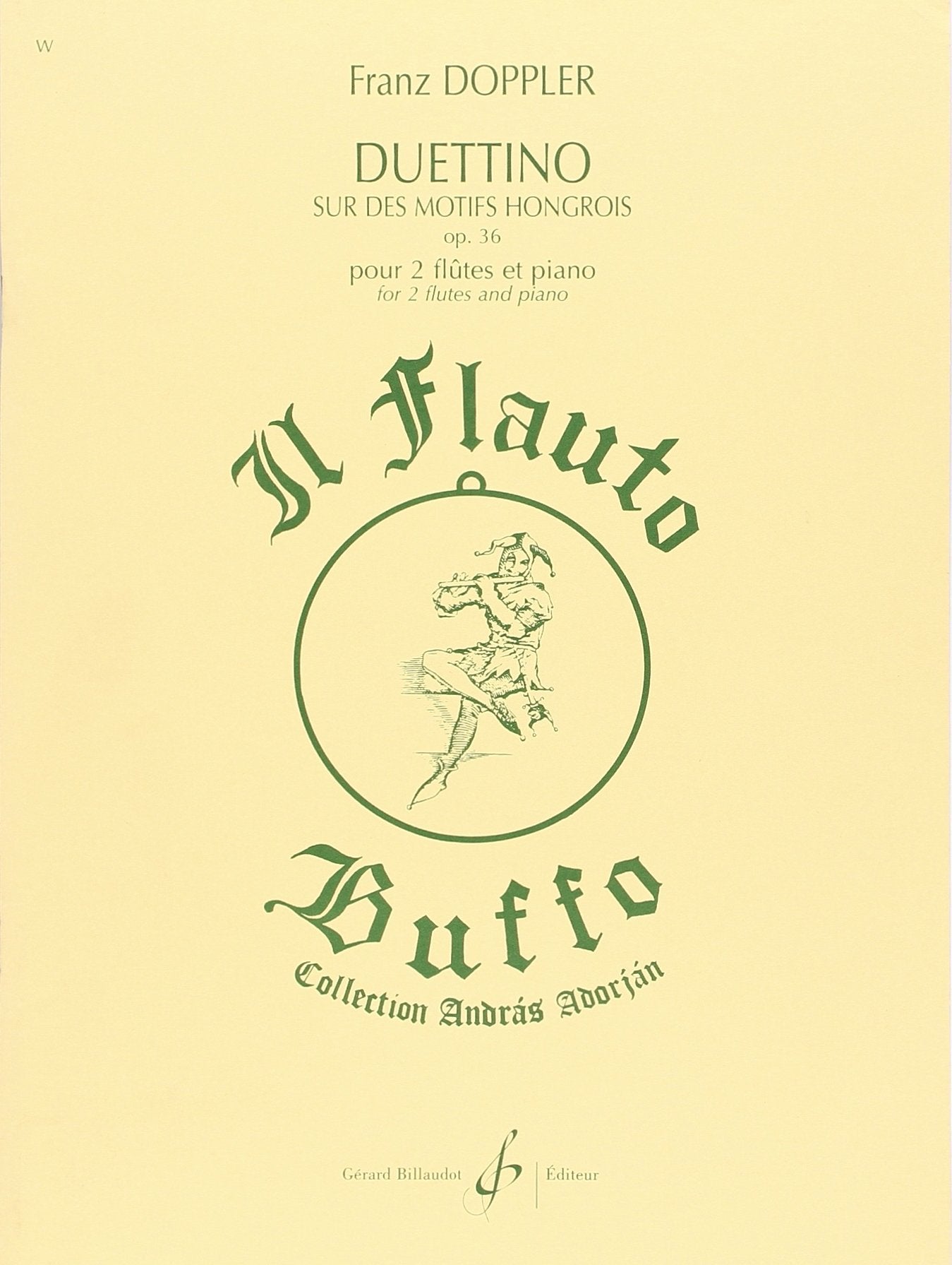 Duettino Hongrois Opus 36 Sheet Music