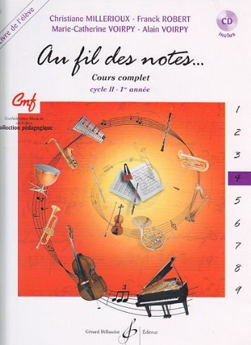 Au fil des notes volume 4 - livre de l'eleve book