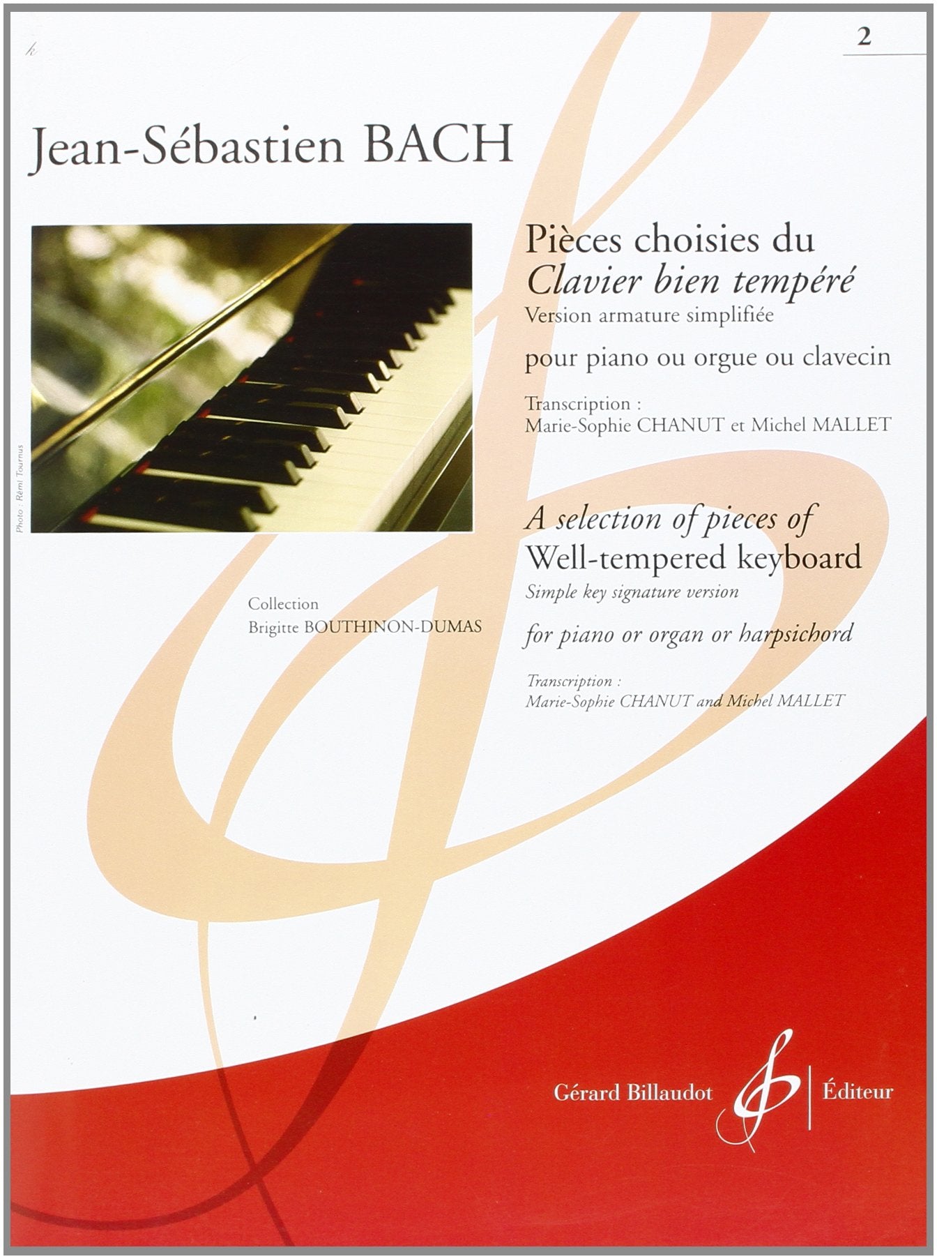 Pieces choisies du clavier bien tempere volume 2 book