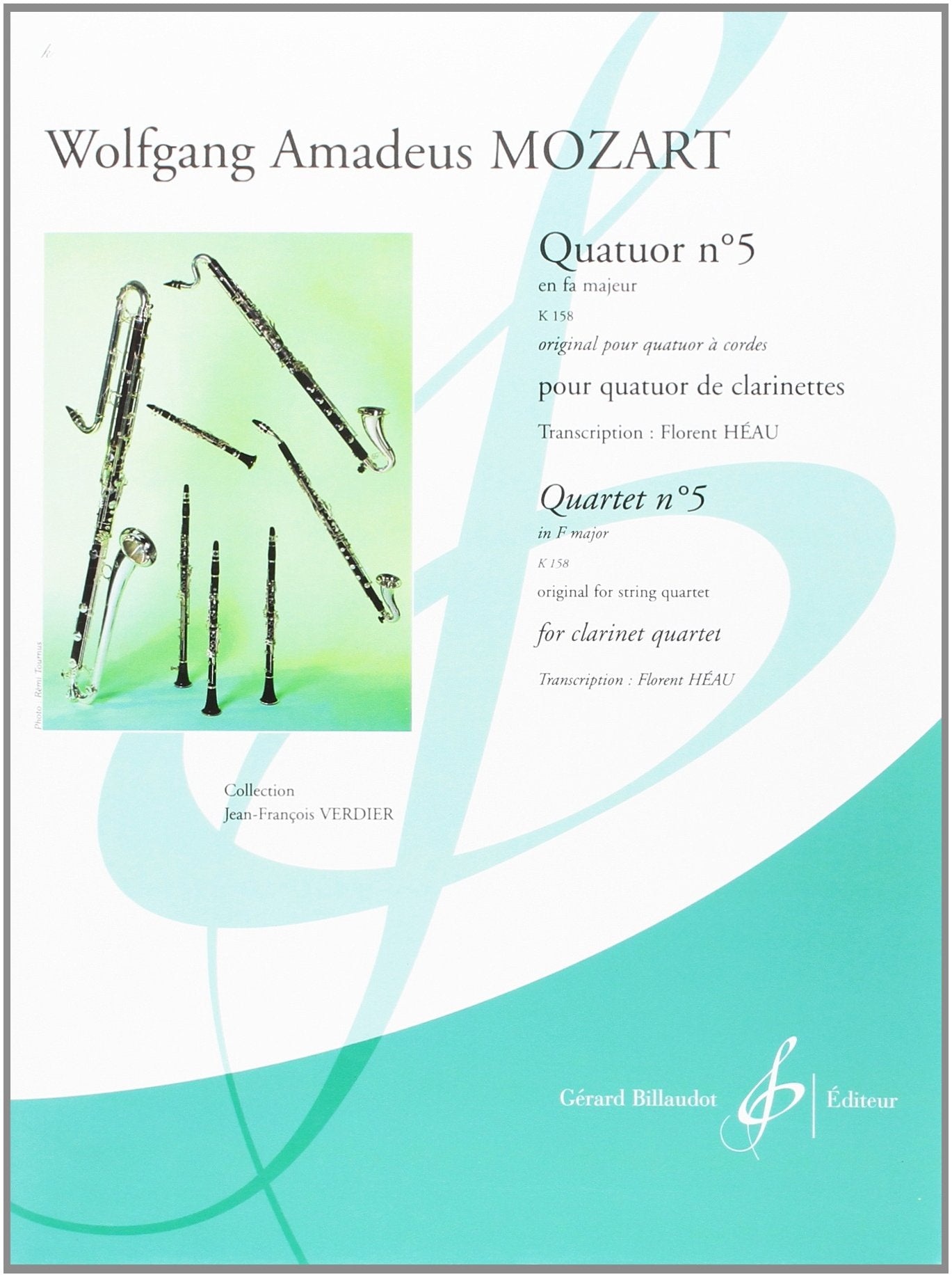 Quatuor na 5 en fa majeur k 158 book
