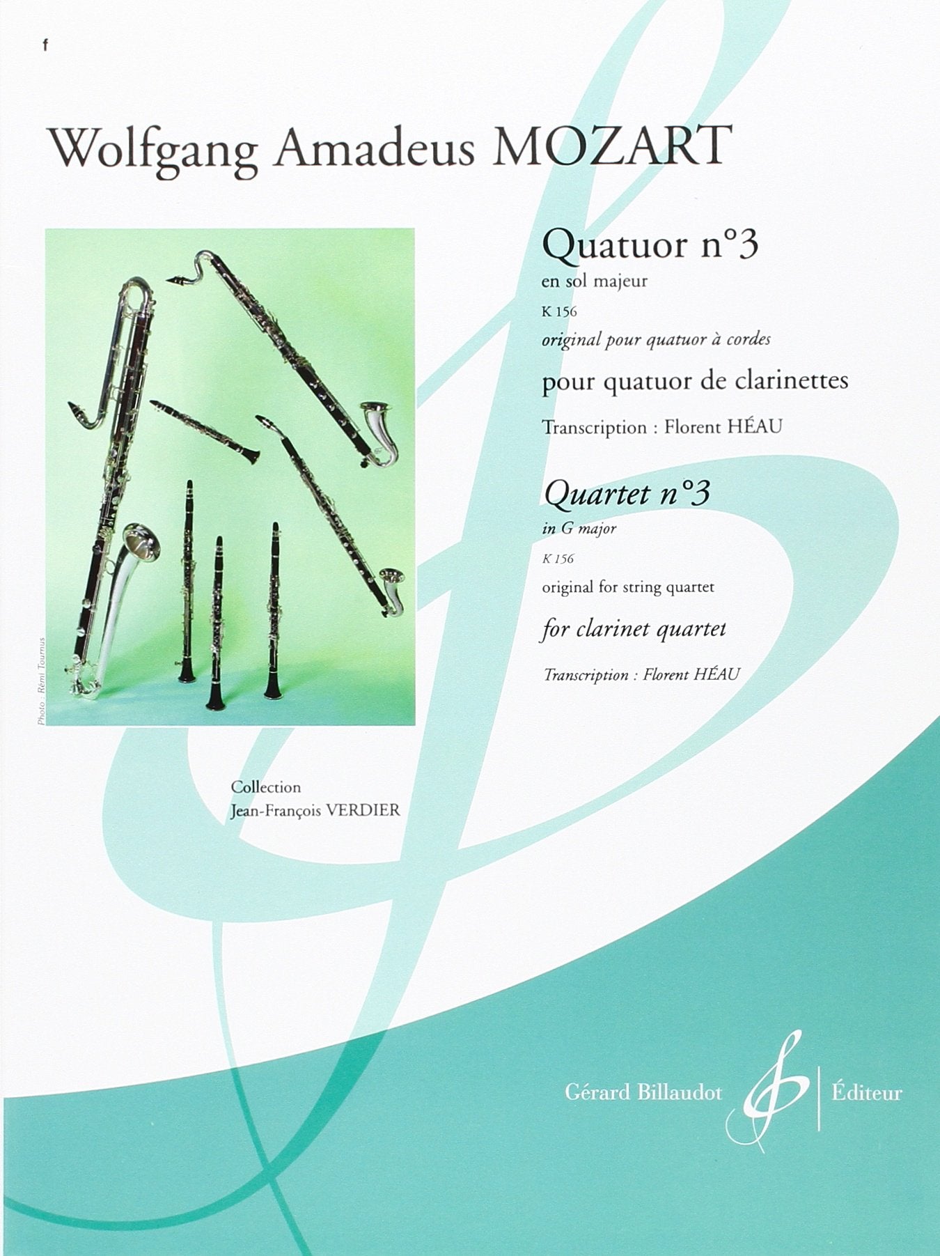 Quatuor na 3 en sol majeur k 156 book
