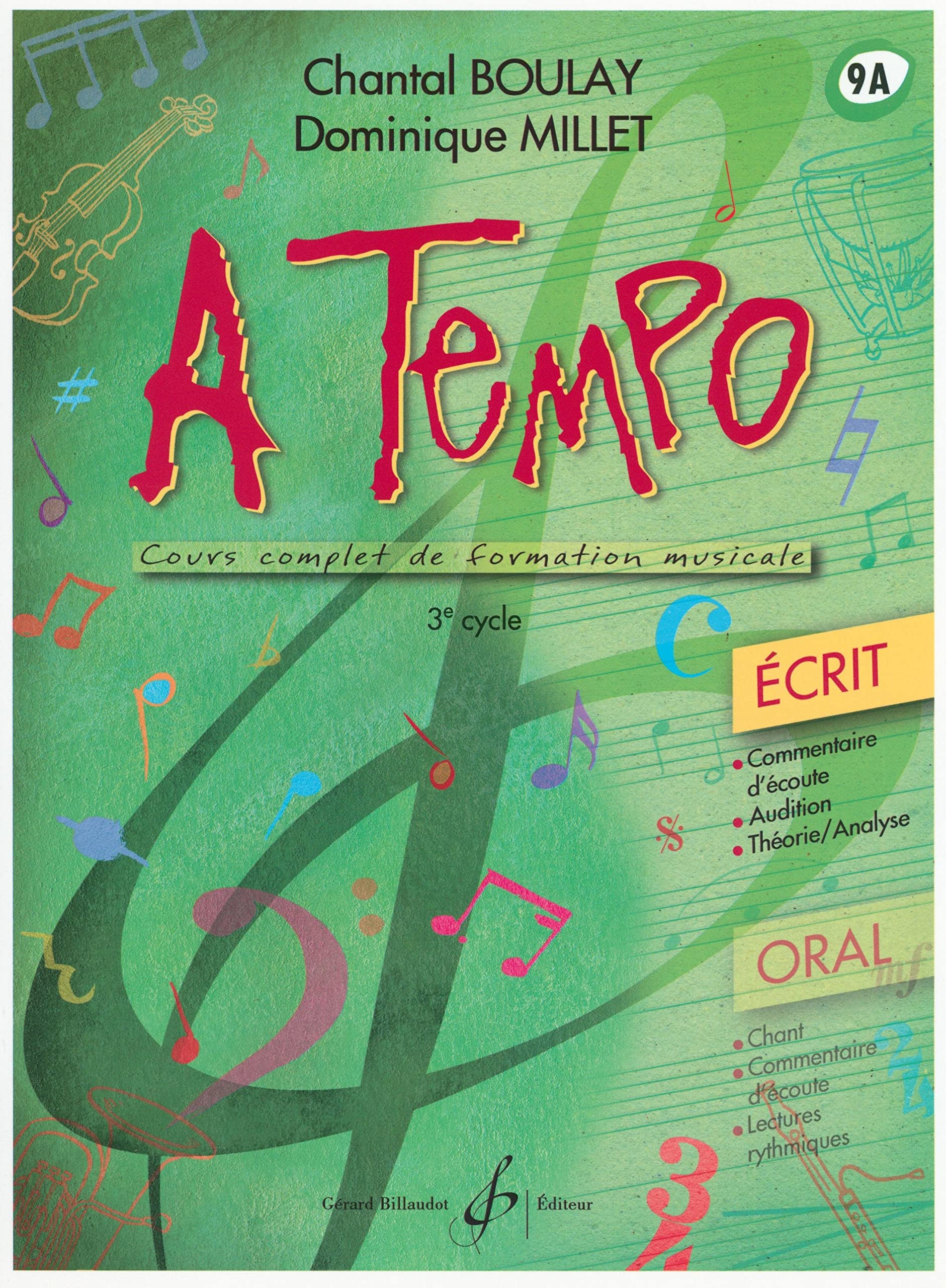 A tempo - partie ecrite - volume 9 a book