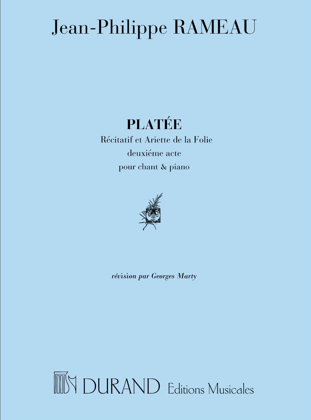 Platee Recit Et Air De La Folie Cht-Piano (CHANT) Sheet Music