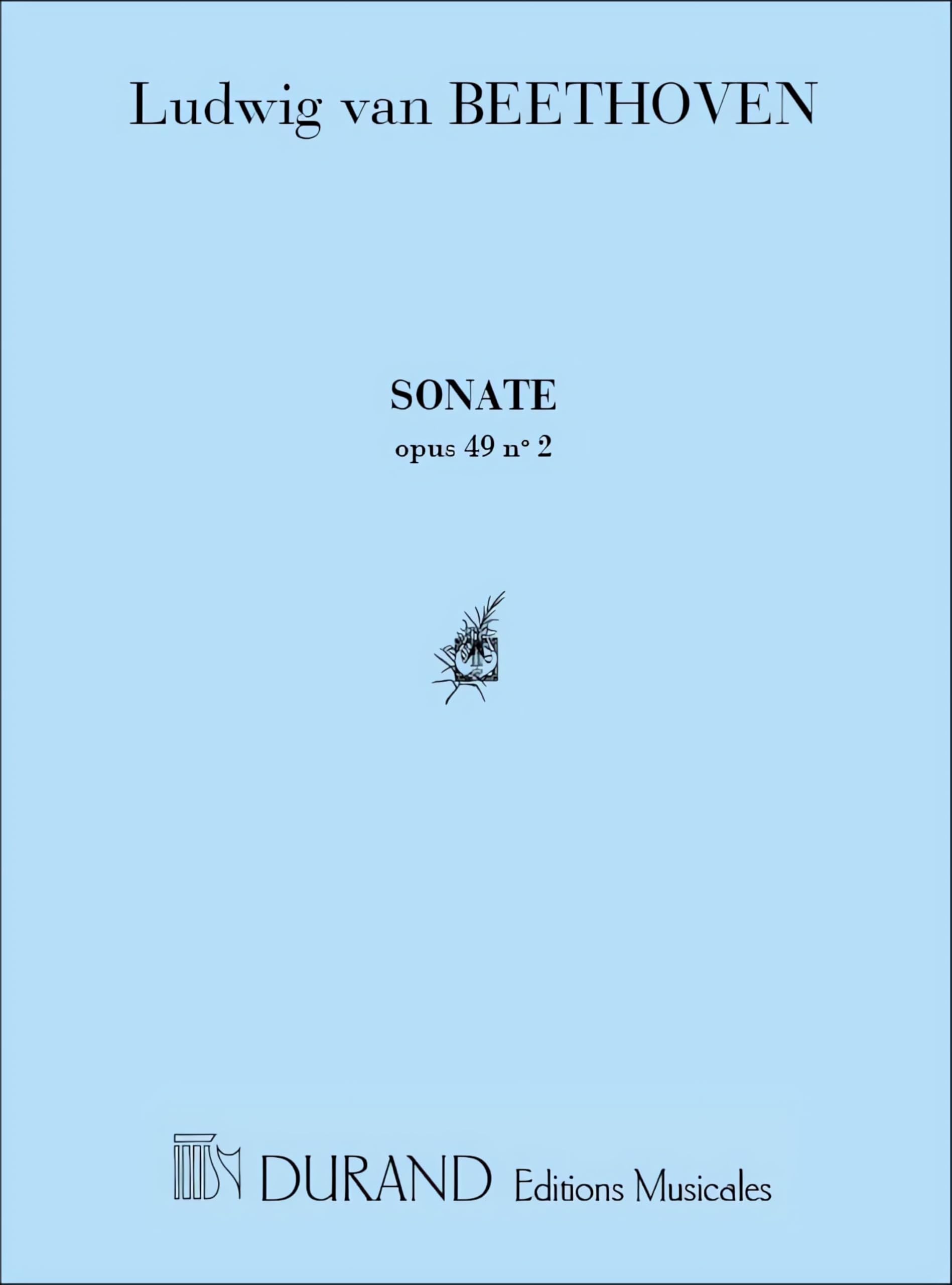 Sonate En Sol Majeur Op 49 N 2 N 20 Piano Books