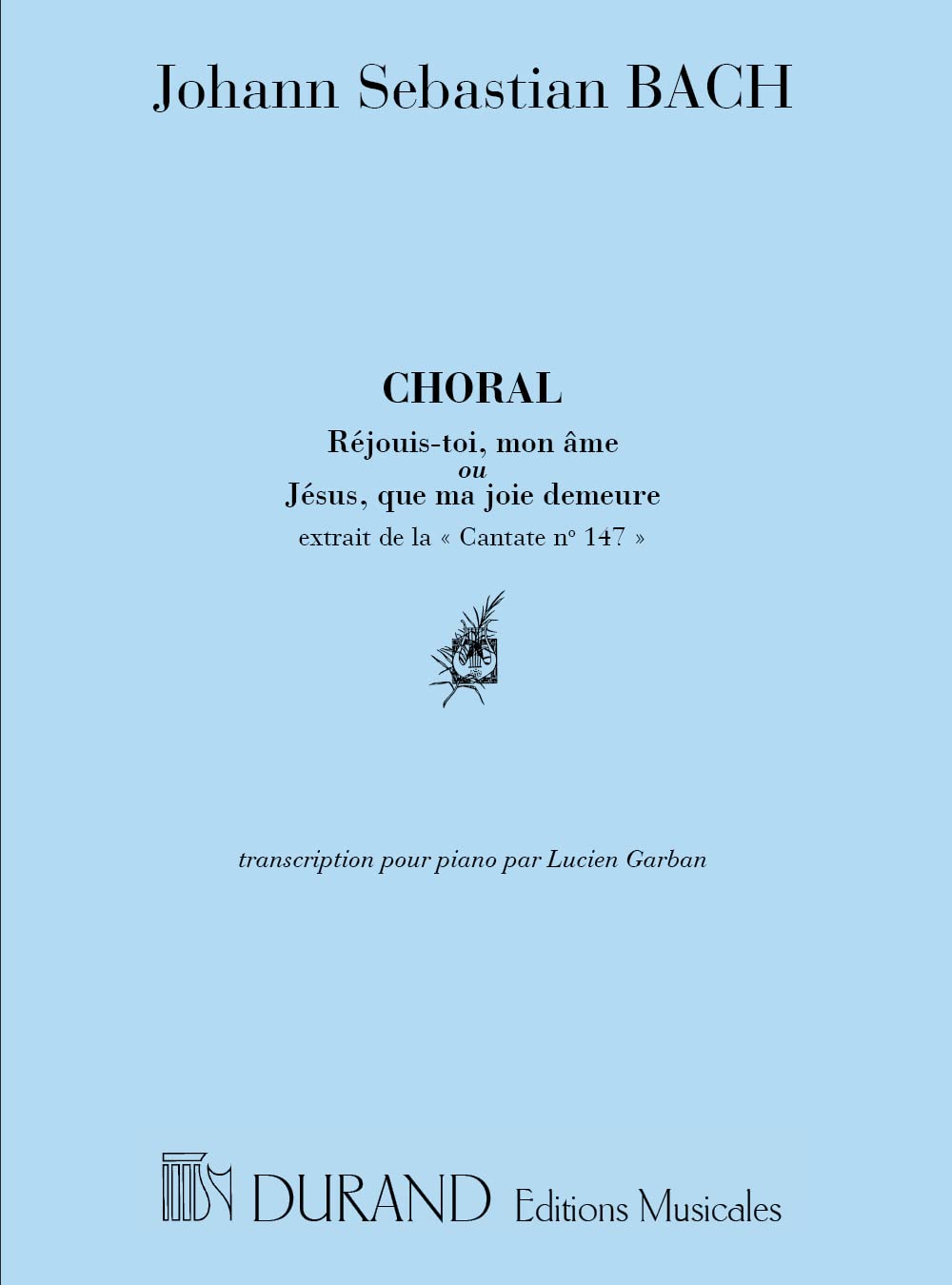 Choral : Jésus, que ma joie demeure. Solo de Piano. book