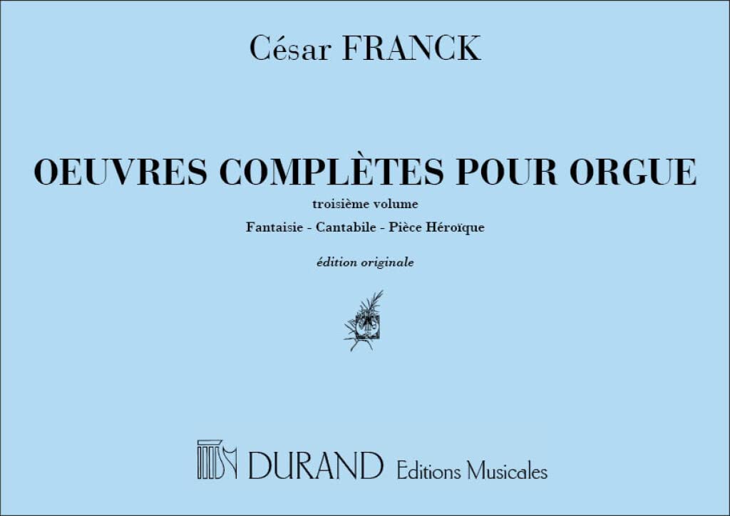 Oeuvres D'Orgue 3 (Fantaisie-Cantabile-Heroique) book
