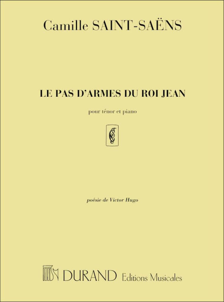 Le Pas D'Armes Du Roi Jean (Tenor) (CHANT) Sheet Music