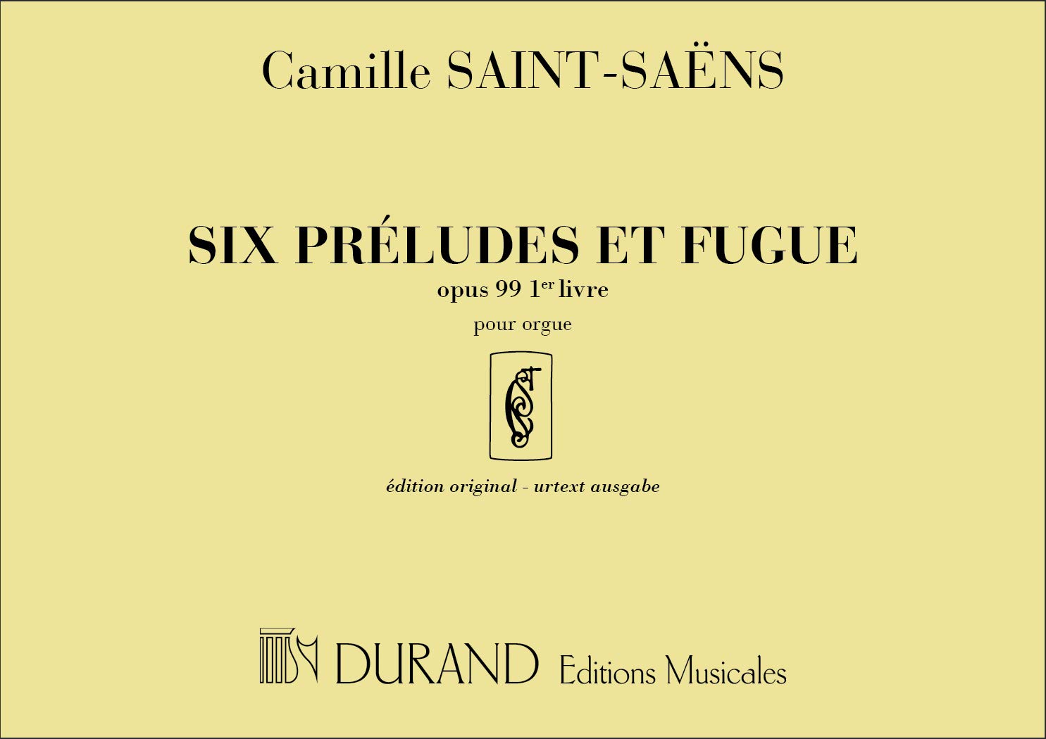 Prelude Et Fugue Op 99 Vol 1 Orgue book