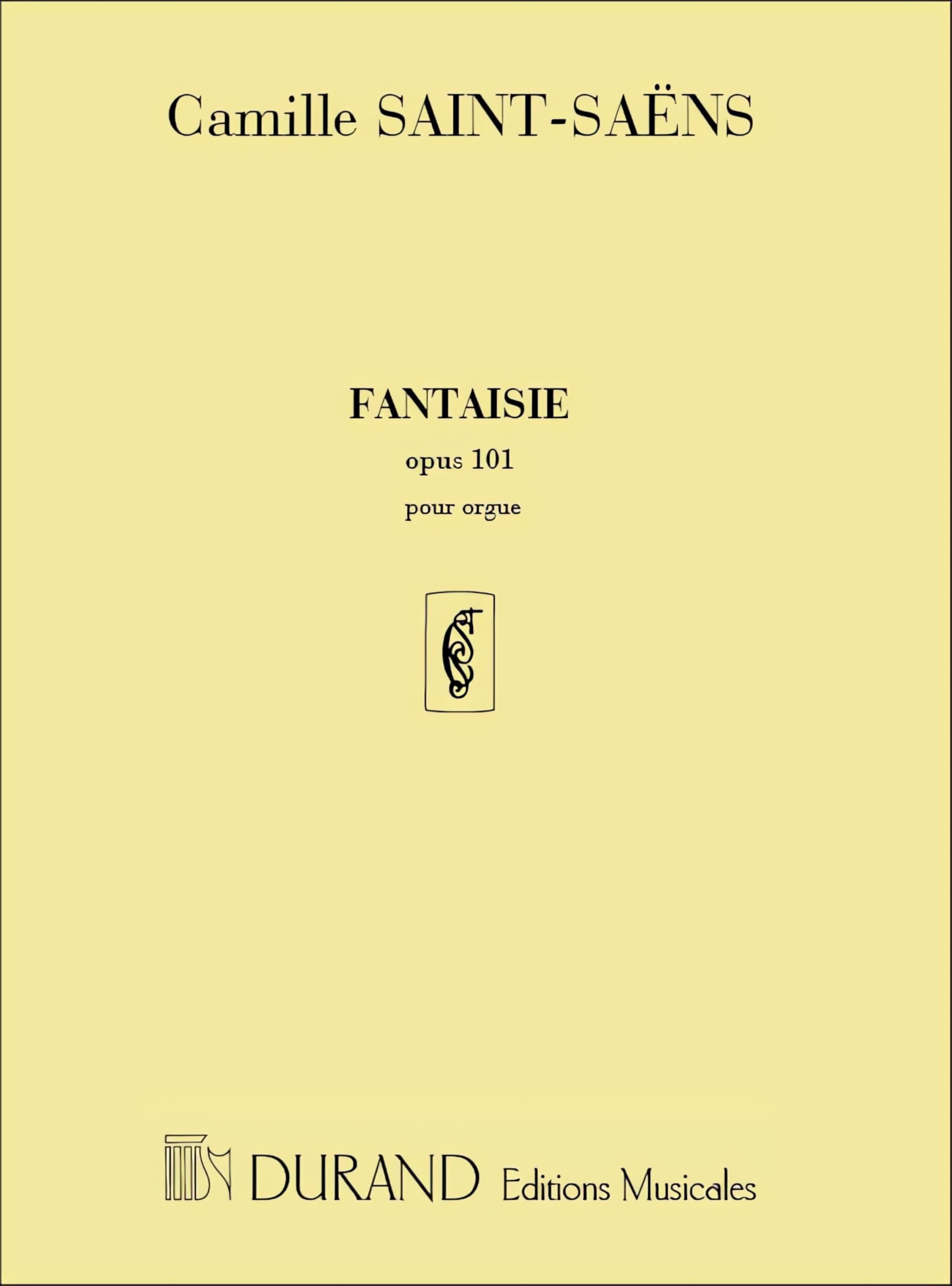 Fantaisie No 1 Op.101 Orgue book