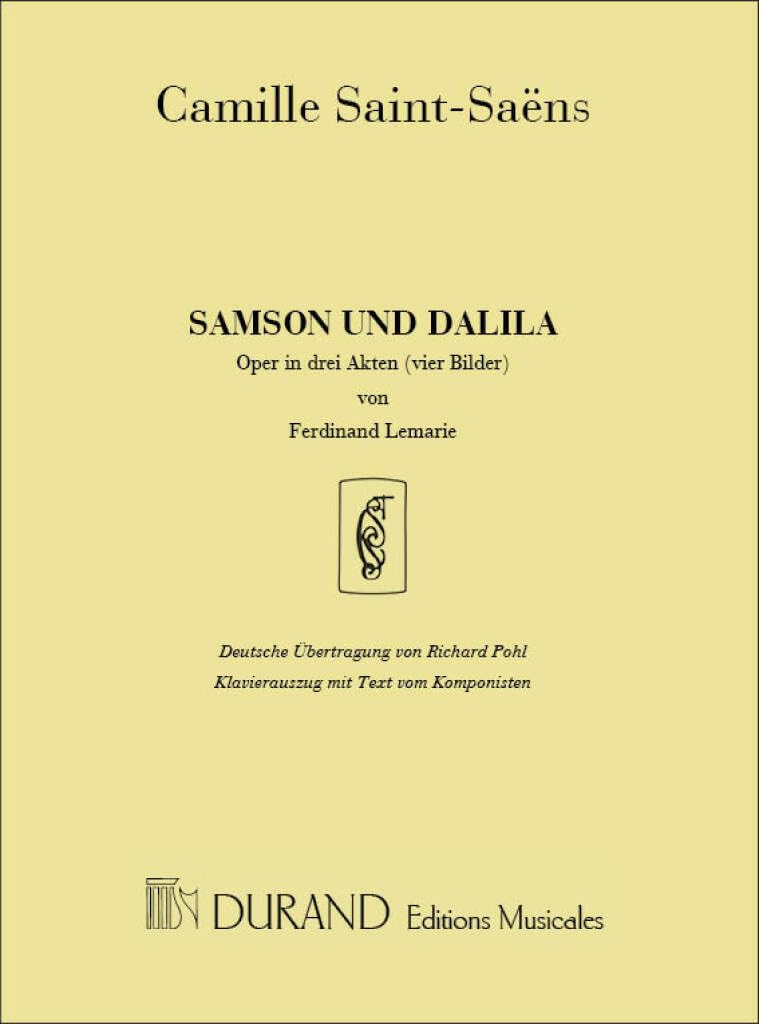 Samson Et Dalila Cht-Piano (Fr-Allemand) (CHANT) Books