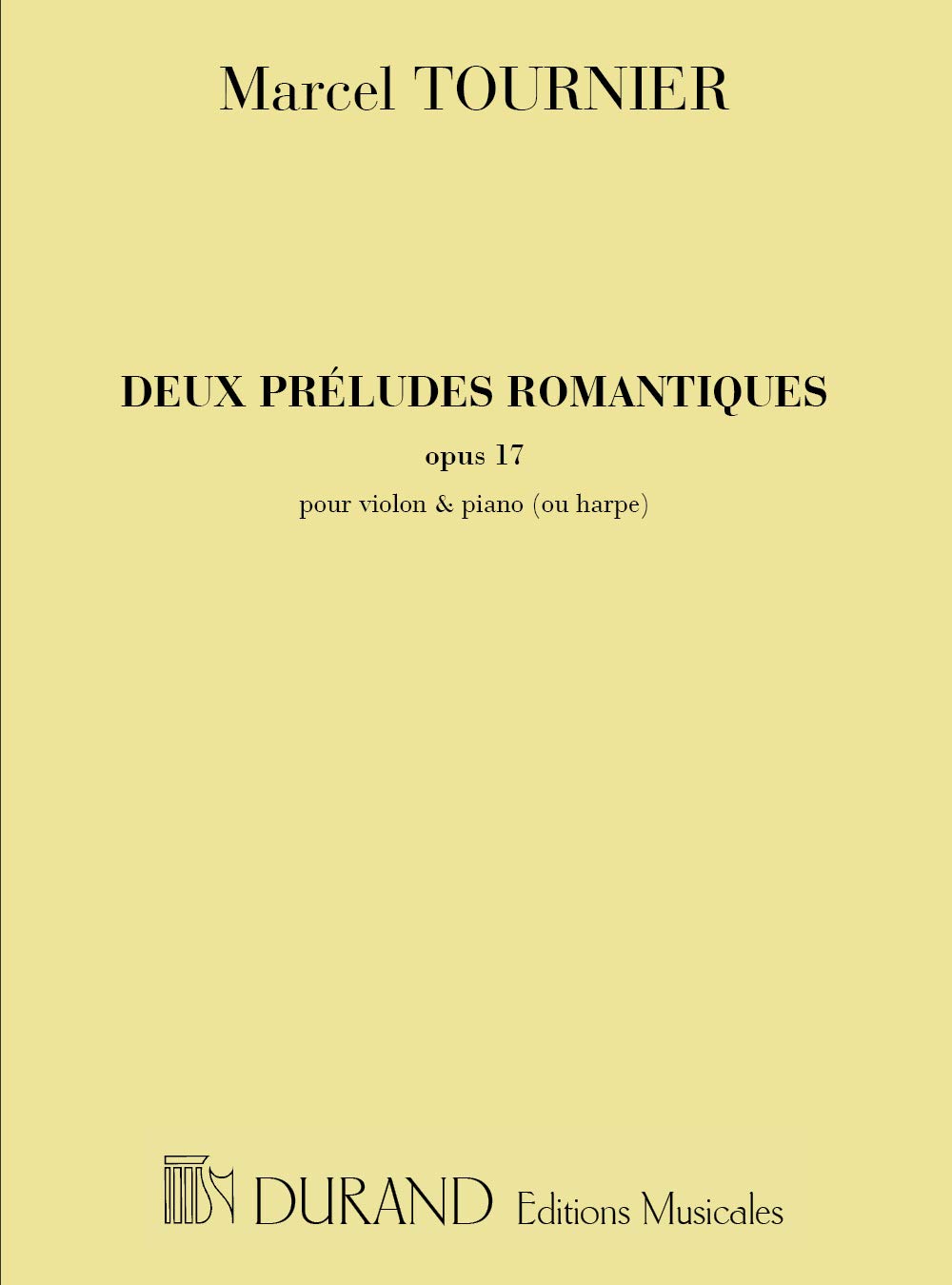 Deux Preludes Romantiques, Opus 17 (VIOLON) Books