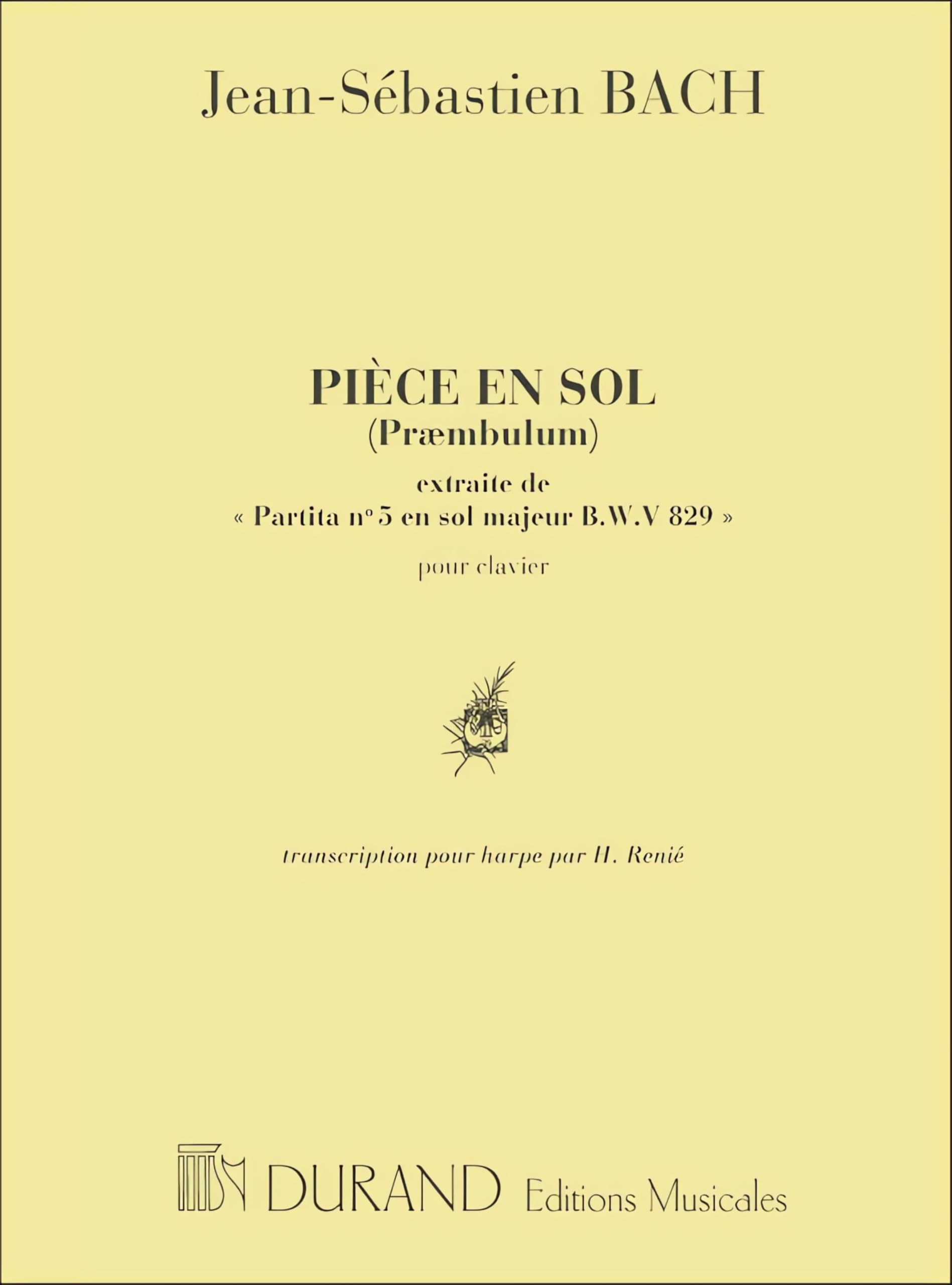 Piece En Sol Harpe (Renie book
